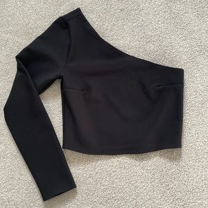 One sleeve Abercrombie and Fitch cropped top